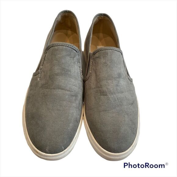 Steve Madden Emily Gray Faux Suede Sneakers - Picture 3 of 12